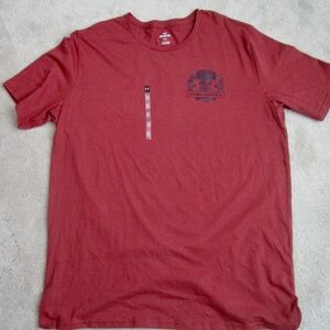 UNDER ARMOUR Mens 2XL Loose Purple Crew Neck Tee Shirt